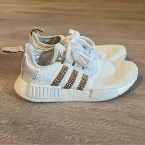 Adidas NMD R1 Swarovski Crystals Rose Gold/White